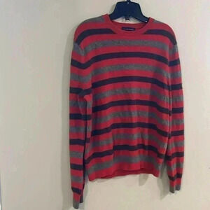 [M]Banana Republic Wool  Blend Crew Neck Multi Colour Stripes Sweater